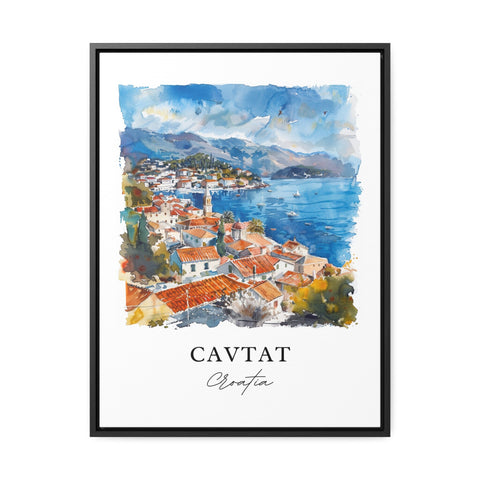 Cavtat Croatia Wall Art, Cavtat Print, Cavtat Watercolor, Dubrovnik Croatia Gift, Travel Print, Travel Poster, Housewarming Gift