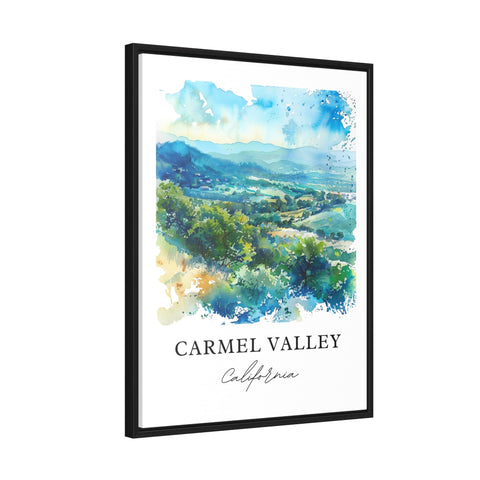 Carmel Valley CA Wall Art, Monterey Print, Carmel Valley Watercolor, Carmel Valley Cali Gift, Travel Print, Travel Poster, Housewarming Gift