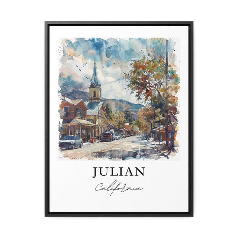 Julian California Wall Art, Julian Cali Print, Julian CA Watercolor, San Diego Art Gift, Travel Print, Travel Poster, Housewarming Gift