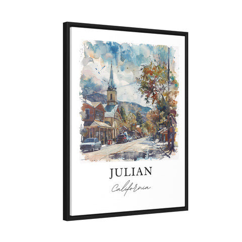 Julian California Wall Art, Julian Cali Print, Julian CA Watercolor, San Diego Art Gift, Travel Print, Travel Poster, Housewarming Gift