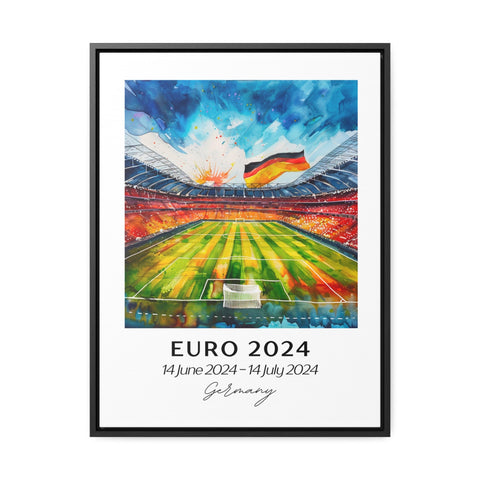 Euro 2024 Wall Art, Euro 2024 Print, UEFA Watercolor Art Euro 2024 Soccer Gift, Germany Travel Print, Housewarming Gift, Soccer Enthusiast