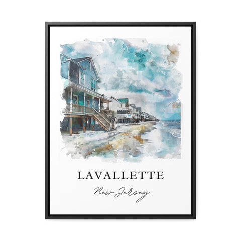 Lavallette NJ Wall Art, Lavallette Print, Jersey Shore Watercolor Art, Lavallette NJ Gift, Travel Print, Travel Poster, Housewarming Gift