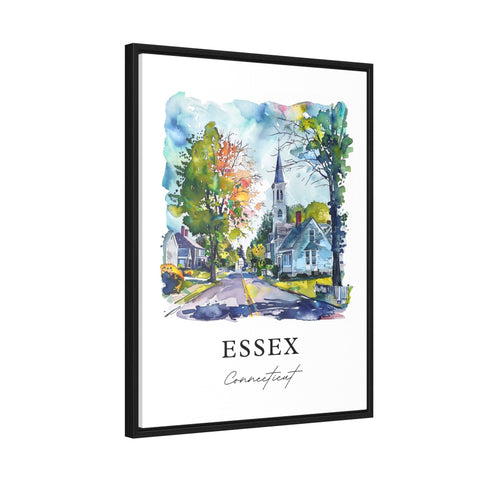 Essex CT Wall Art, Essex Connecticut Print, Centerbrook CT Watercolor, Ivorytown CT Gift, Travel Print, Travel Poster, Housewarming Gift