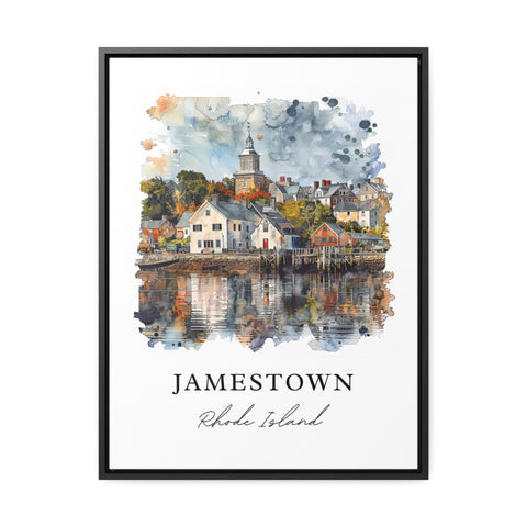 Jamestown Rhode Island Art, Newport County Print, Jamestown Watercolor, Jamestown RI Gift, Travel Print, Travel Poster, Housewarming Gift