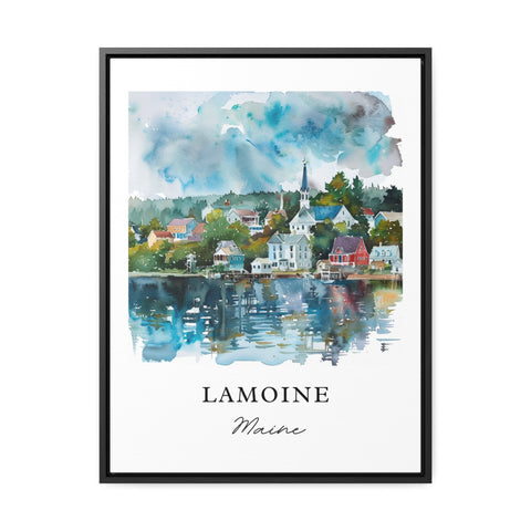 Lamoine Maine Wall Art, Hancock Maine Print, Lamoine Watercolor Art, Lamoine Gift, Travel Print, Travel Poster, Housewarming Gift