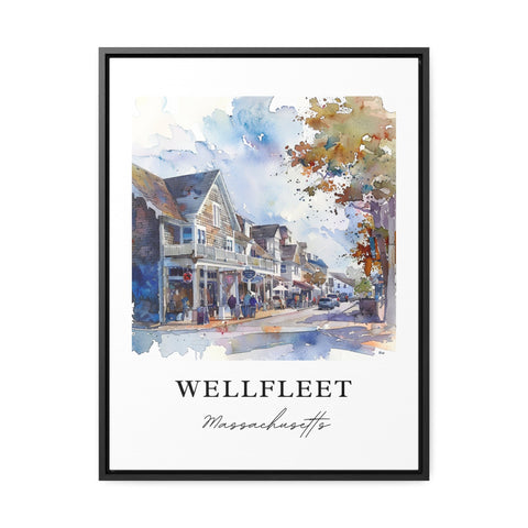 Wellfleet MA Wall Art, Wellfleet Print, Barnstable County Watercolor, Cape Cod Art Gift, Travel Print, Travel Poster, Housewarming Gift