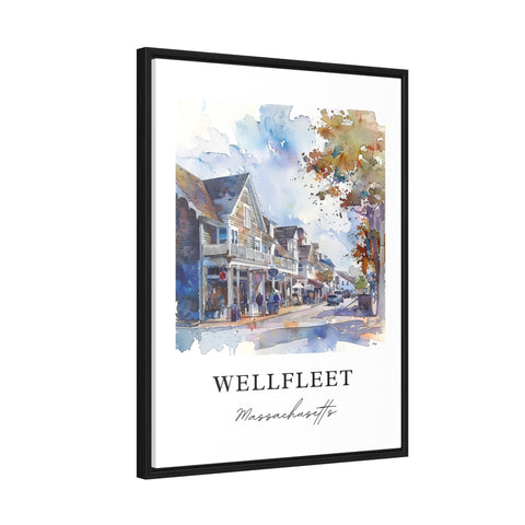 Wellfleet MA Wall Art, Wellfleet Print, Barnstable County Watercolor, Cape Cod Art Gift, Travel Print, Travel Poster, Housewarming Gift