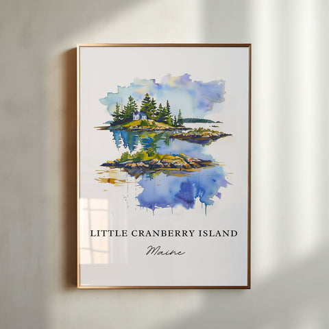 Little Cranberry Island Art, Cranberry Isles Print, Cranberry Isles Watercolor, Maine Art Gift, Travel Poster, Maine Housewarming Gift