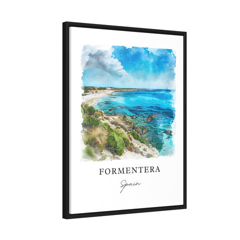 Formentera Wall Art, Balearic Islands Print, Formentera Watercolor, Formentera Gift, Travel Print, Travel Poster, Housewarming Gift