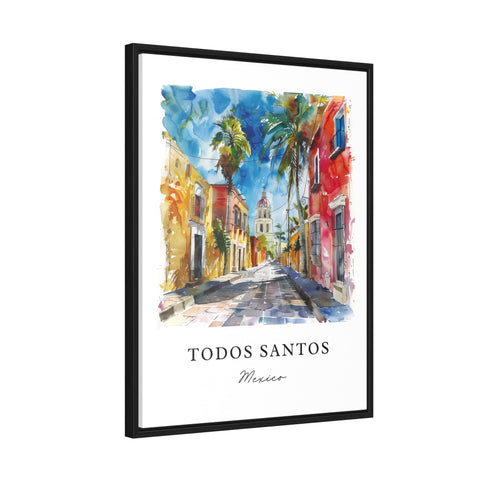 Todos Santos Art, Baja California MX Print, Todos Santos Mexico Watercolor, Baja California Gift, Travel Print, Baja Cali Housewarming Gift