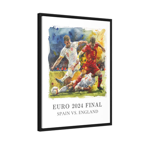 Euro 2024 Final Art, Euro 2024 Print, Euro 2024 Final Watercolor Art, Spain Soccer Gift, Travel Print, Travel Poster, Euro 2024 Gift