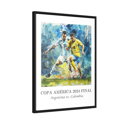 Copa America 2024 Art, Argentina vs. Colombia Print, Copa America Watercolor Art, Copa America Gift, Travel Print, Soccer Enthusiast Gift