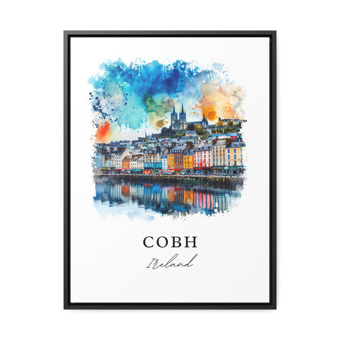 Cobh Ireland Wall Art, Cobh Print, Cobh Watercolor, Cork City Ireland Gift, Travel Print, Travel Poster, Housewarming Gift