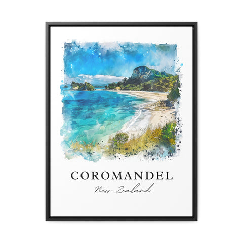 Coromandel Wall Art, Coromandel Print, North Island NZ Watercolor, North Island NZ Gift, Travel Print, Travel Poster, Housewarming Gift