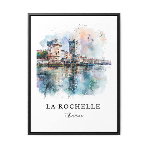 La Rochelle Wall Art, La Rochelle Print, La Rochelle France Watercolor, France Travel Gift, Travel Print, Travel Poster, Housewarming Gift