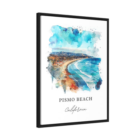 Pismo Beach Art, Central Coast Cali Print, Pismo Beach Watercolor, Pismo Beach Gift, Travel Print, Travel Poster, Housewarming Gift