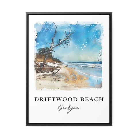 Driftwood Beach GA Art, Jekyll Island Print, Driftwood Beach Watercolor, Jekyll Island Gift, Travel Print, Travel Poster, Housewarming Gift