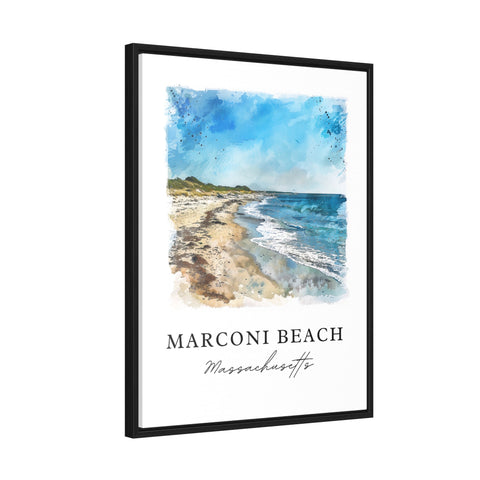 Marconi Beach Art, Marconi Beach MA Print, Wellfleet Watercolor Art, Cape Cod MA Gift, Travel Print, Travel Poster, Housewarming Gift