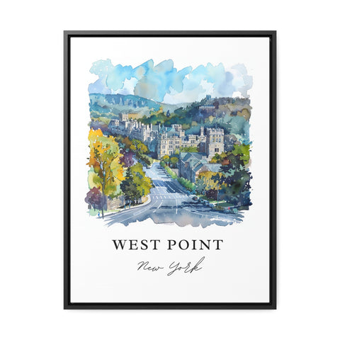 West Point NY Art, West Point Print, West Point Watercolor Art, West Point New York Gift, Travel Print, Travel Poster, Housewarming Gift