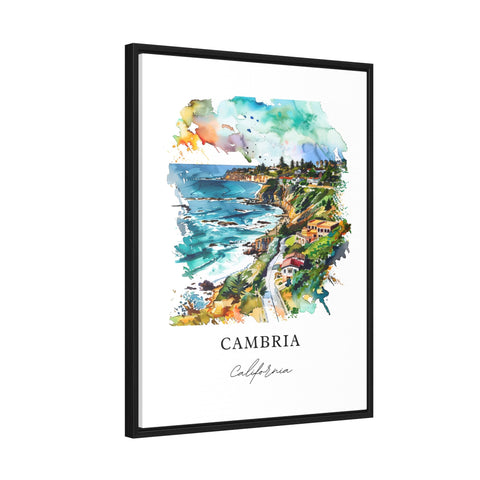 Cambria California Wall Art, Cambria Print, Cambria CA Watercolor, Cambria Gift, Travel Print, Travel Poster, Housewarming Gift