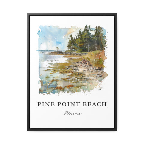 Pine Point Beach Maine Art, Scarborough ME Print, Saco Bay Watercolor Art, Scarborough Gift, Travel Print, Travel Poster, Housewarming Gift