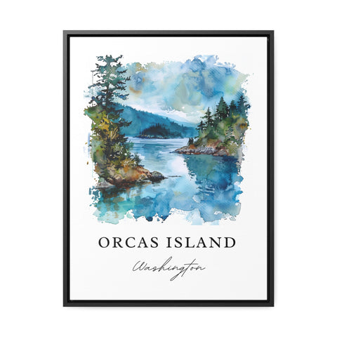 Orcas Island WA Art, Orcas Island Print, Orcas Island Watercolor Art, San Juan Islands Gift, Travel Print, Travel Poster, Housewarming Gift