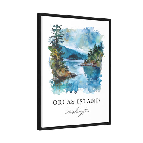 Orcas Island WA Art, Orcas Island Print, Orcas Island Watercolor Art, San Juan Islands Gift, Travel Print, Travel Poster, Housewarming Gift