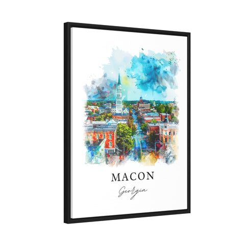 Macon Georgia Art, Macon GA Print, Macon Watercolor Art, Macon Georgia Gift, Travel Print, Travel Poster, Housewarming Gift