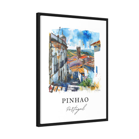 Pinhao Portugal Art, Pinhao Print, Pinhao Village Watercolor Art, Porto Portugal Gift, Travel Print, Travel Poster, Housewarming Gift