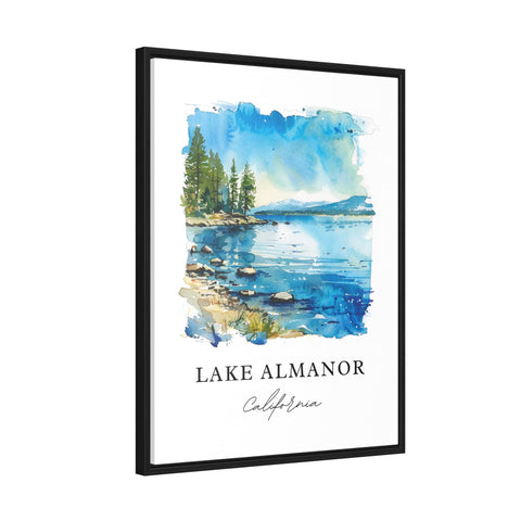 Lake Almanor Wall Art, Plumas County Print, Lake Almanor Watercolor, Lake Almanor CA Gift, Travel Print, Travel Poster, Housewarming Gift