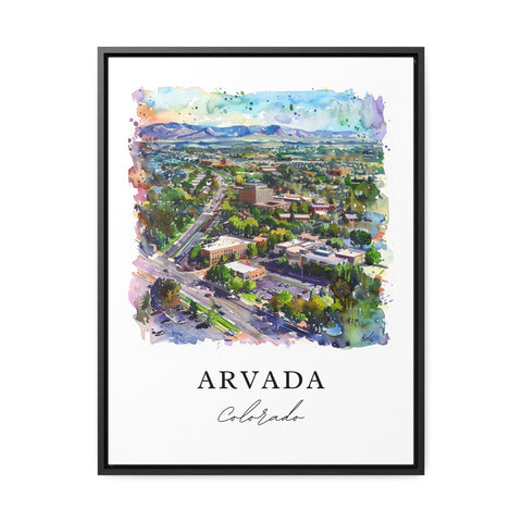 Arvada Colorado Art, Arvada Print, Arvada Watercolor Art, Jefferson County Colorado Gift, Travel Print, Travel Poster, Housewarming Gift