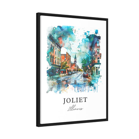 Joliet Illinois Wall Art, Joliet Print, Joliet Watercolor Art, Will County IL Gift, Travel Print, Travel Poster, Housewarming Gift