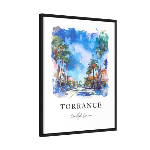 Torrance CA Wall Art, Torrance Print, Torrance Watercolor Art, Torrance California Gift, Travel Print, Travel Poster, Housewarming Gift