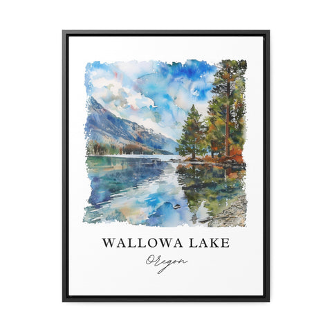 Wallowa Lake OR Art, Wallowa Lake Print, Wallowa Lake Watercolor, Joseph Oregon Gift, Travel Print, Travel Poster, Housewarming Gift