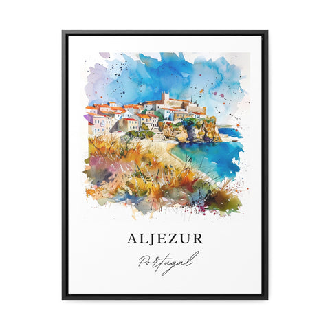 Aljezur Portugal Art, Aljezur Print, Faro Watercolor Art, Algarve Portugal Gift, Travel Print, Travel Poster, Housewarming Gift