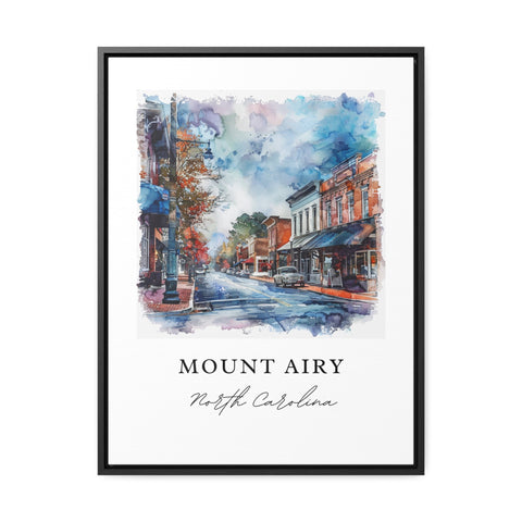 Mount Airy NC Wall Art, Surry North Carolina Print, Mount Airy Watercolor, Mount Airy Gift, Travel Print, Travel Poster, Housewarming Gift