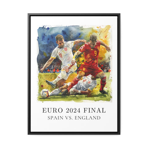 Euro 2024 Final Art, Euro 2024 Print, Euro 2024 Final Watercolor Art, Spain Soccer Gift, Travel Print, Travel Poster, Euro 2024 Gift