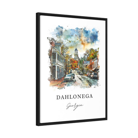 Dahlonega GA Wall Art, Dahlonega Print, Dahlonega Watercolor Art, Dahlonega Georgia Gift, Travel Print, Travel Poster, Housewarming Gift