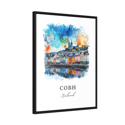 Cobh Ireland Wall Art, Cobh Print, Cobh Watercolor, Cork City Ireland Gift, Travel Print, Travel Poster, Housewarming Gift