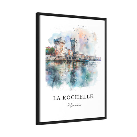 La Rochelle Wall Art, La Rochelle Print, La Rochelle France Watercolor, France Travel Gift, Travel Print, Travel Poster, Housewarming Gift