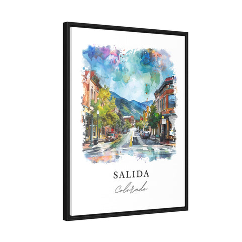 Salida CO Art, Salida Colorado Print, Chaffee County Watercolor Art, Salida Colorado Gift, Travel Print, Travel Poster, Housewarming Gift