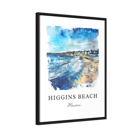 Higgins Beach Maine Art, Higgins Beach ME Print, Maine Watercolor, Scarborough Maine Gift, Travel Print, Travel Poster, Housewarming Gift