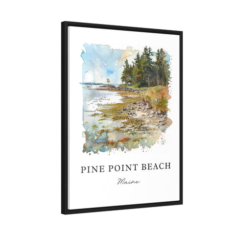 Pine Point Beach Maine Art, Scarborough ME Print, Saco Bay Watercolor Art, Scarborough Gift, Travel Print, Travel Poster, Housewarming Gift