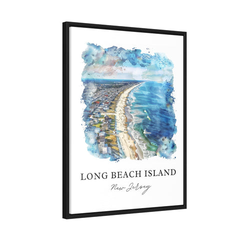 LBI Wall Art, Long Beach Island Print, LBI Watercolor Art, Beach Haven NJ Gift, Travel Print, Travel Poster, Housewarming Gift