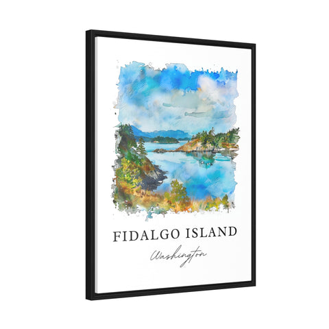 Fidalgo Island Art, Fidalgo Island Print, Skagit County Watercolor, Fidalgo WA Gift, Travel Print, Travel Poster, Housewarming Gift