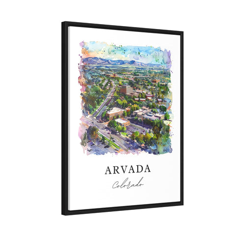 Arvada Colorado Art, Arvada Print, Arvada Watercolor Art, Jefferson County Colorado Gift, Travel Print, Travel Poster, Housewarming Gift