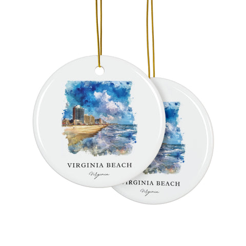 Virginia Beach Ornament: Unique Souvenir, VA Beach Holiday Decor