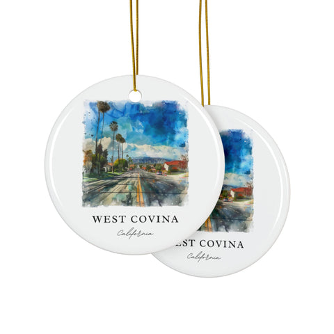 West Covina California Ornament: Unique California Souvenir, West Covina Decor, and West Covina Cali Gift