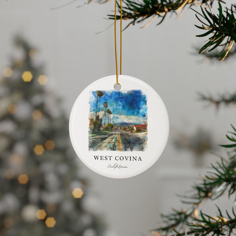 West Covina California Ornament: Unique California Souvenir, West Covina Decor, and West Covina Cali Gift