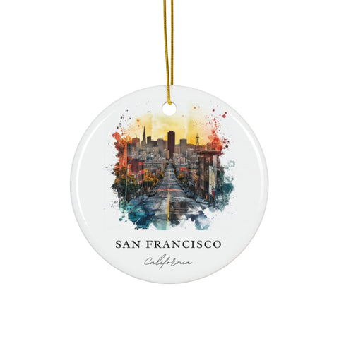 San Francisco Ornament: Unique San Fran Souvenir, San Fran Decor, and Authentic San Francisco Cali Gift